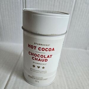 Starbucks Hot Cocoa TIN With Decorative Stencils (Chocolat Chaud)